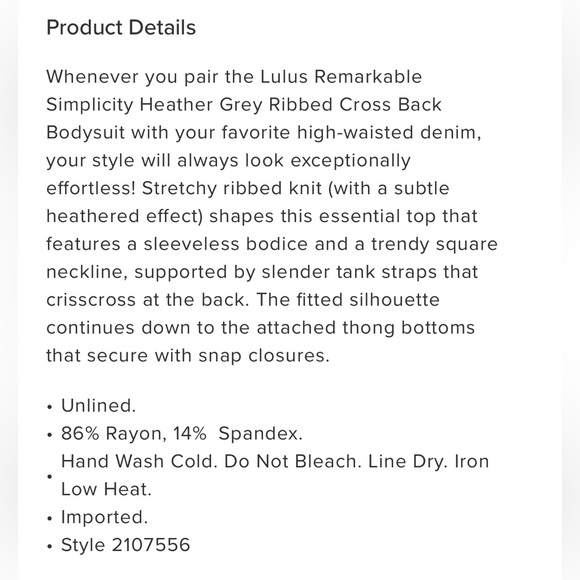 Lulu’s Ribbed Bodysuit - Picture 10 of 14